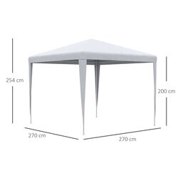 Садовый павильон Outsunny 84C-432V00WT 3x3 (White) Thumb