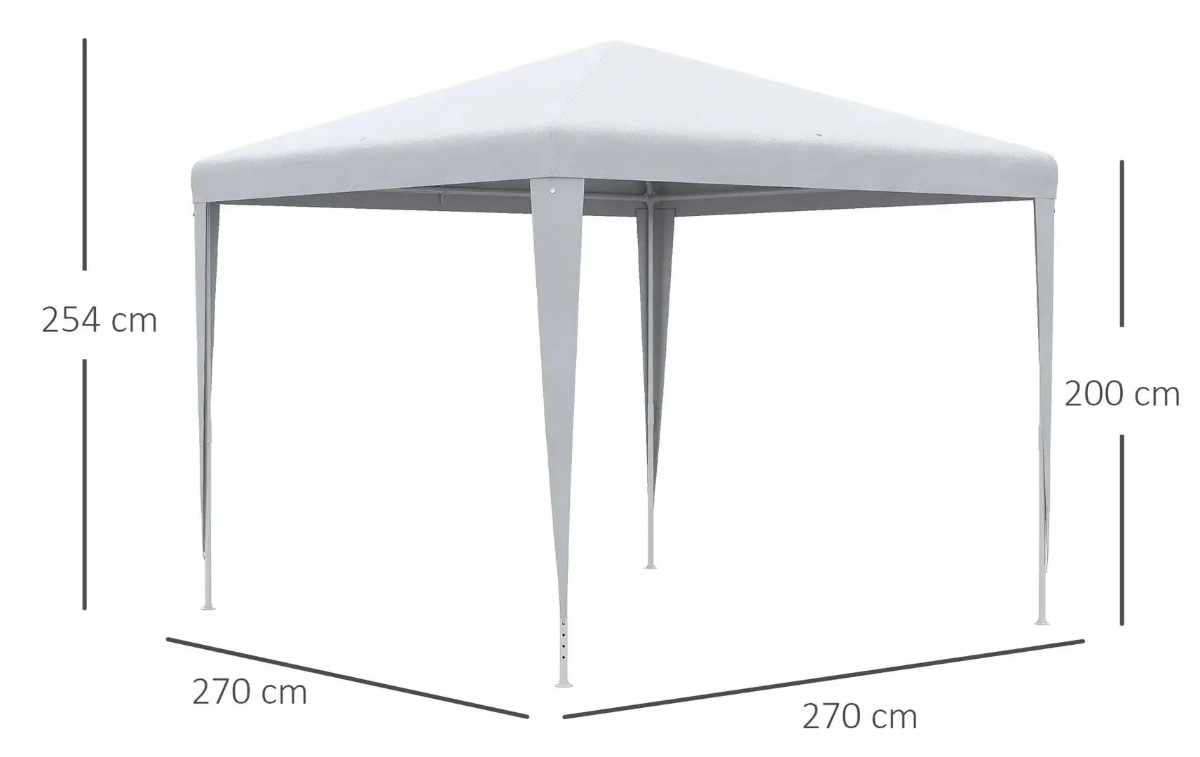 Садовый павильон Outsunny 84C-432V00WT 3x3 (White) - 7