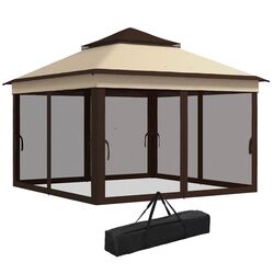 Pavilion de gradina Outsunny 84C-463V00BG 3x3 (Beige) Thumb