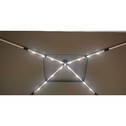 Pavilion de gradina Outsunny 84C-483V00WT 3x3 (Grey) Thumb