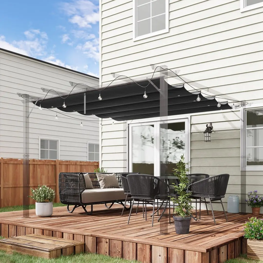 Copertina de rezerva pentru pergola Outsunny 84C-372V00CG (Dark Grey)