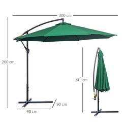 Umbrela de soare Outsunny 01-0219 (Green) Thumb