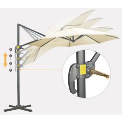Зонт от солнца Outsunny 84D-052V00CW (Cream White) Thumb