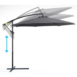 Зонт от солнца Outsunny 84D-082 (Grey) Thumb