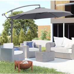 Зонт от солнца Outsunny 84D-082 (Grey) Thumb