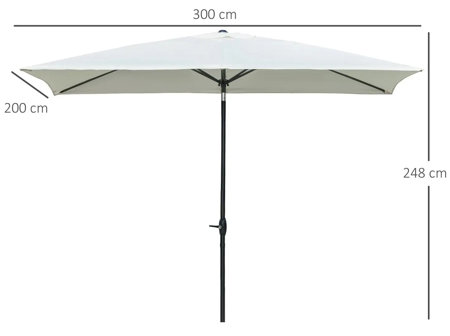 Umbrela de soare Outsunny 84D-158BG (Beige)