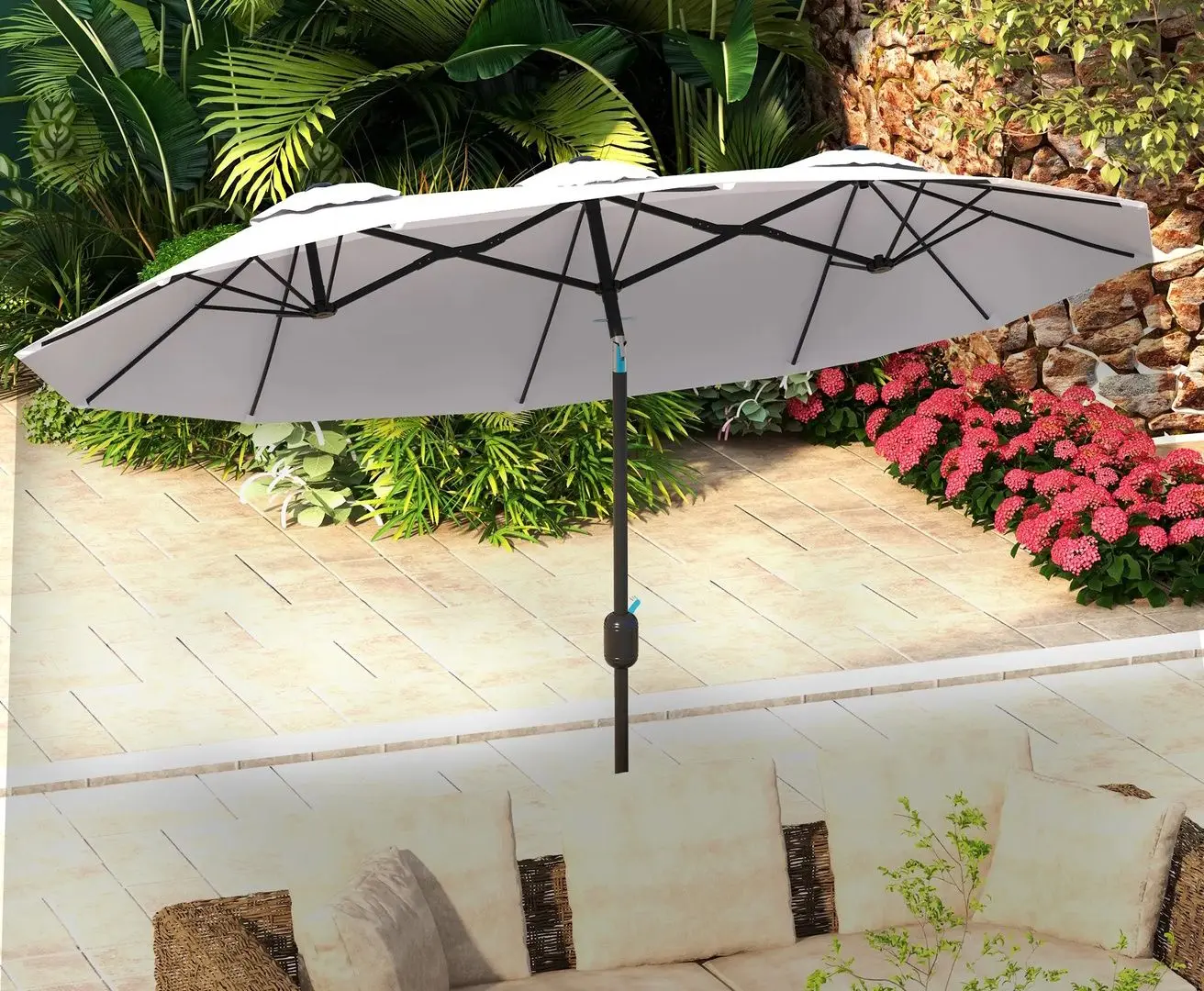 Зонт от солнца Outsunny 84D-217V00CW (White)