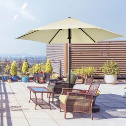 Umbrela de soare Outsunny 84D-233V00BG (Beige/Black) Thumb