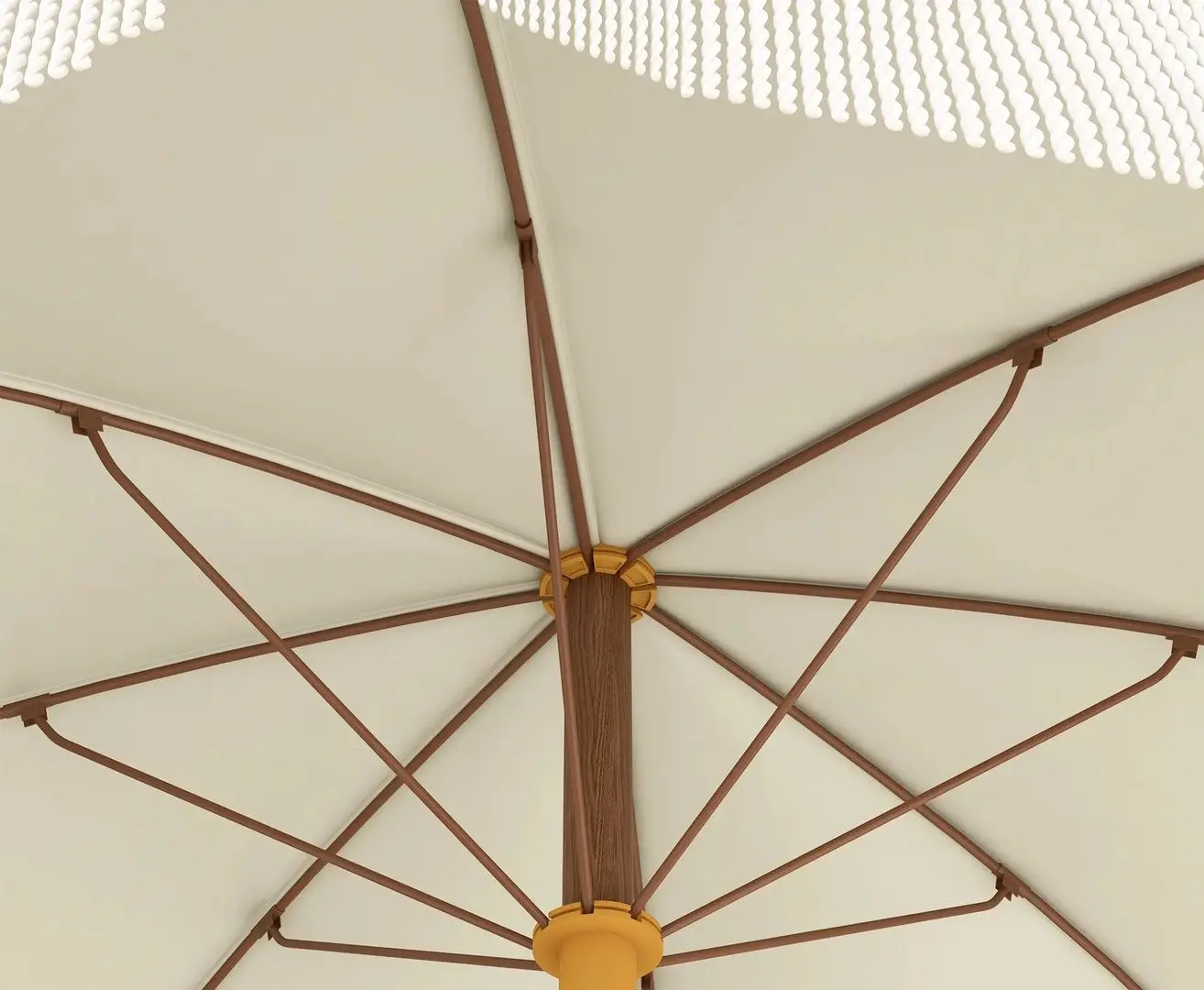 Зонт от солнца Outsunny 84D-299V00CW (White-Cream) - 3