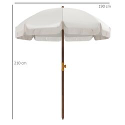 Зонт от солнца Outsunny 84D-299V00CW (White-Cream) Thumb