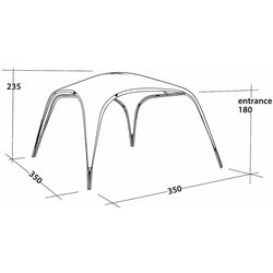 Cort marchiza Outwell Event Lounge L 111359 (Grey) Thumb