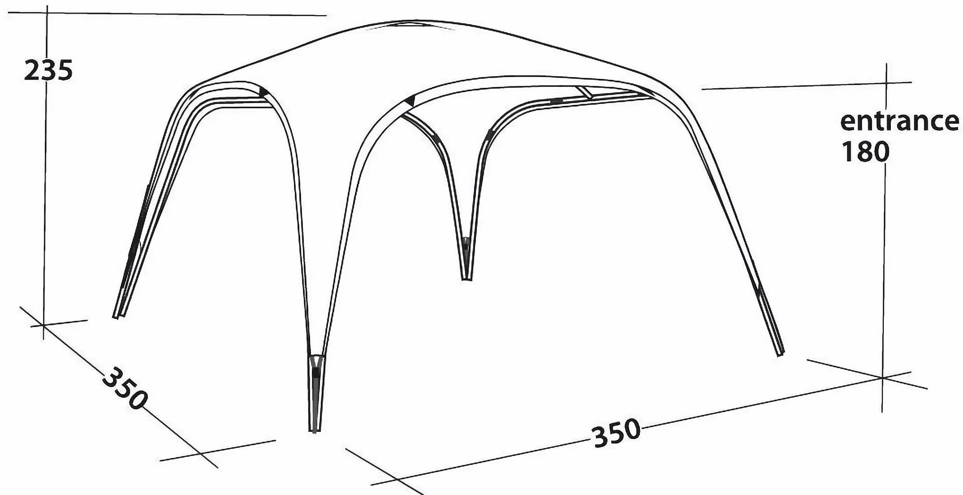 Cort marchiza Outwell Event Lounge L 111359 (Grey)