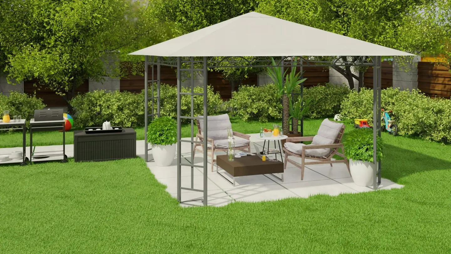 Садовый павильон Plonos 4934 3x3m (Beige)