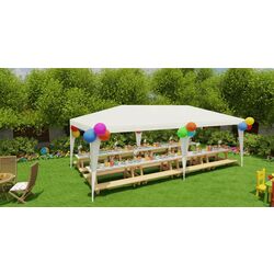 Pavilion de gradina Plonos 4942 (White) Thumb