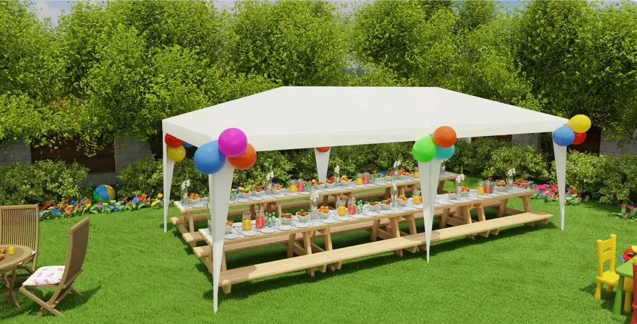 Pavilion de gradina Plonos 4942 (White)