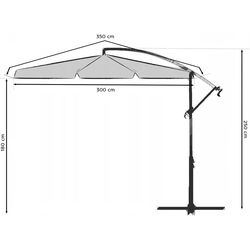 Umbrela de soare Plonos 4220 (Light Grey) Thumb