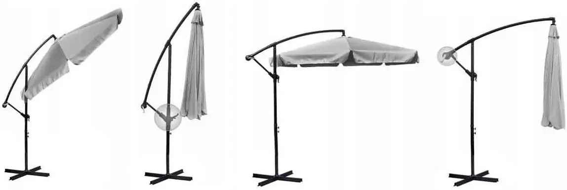 Umbrela de soare Plonos 4230 (Light Grey)