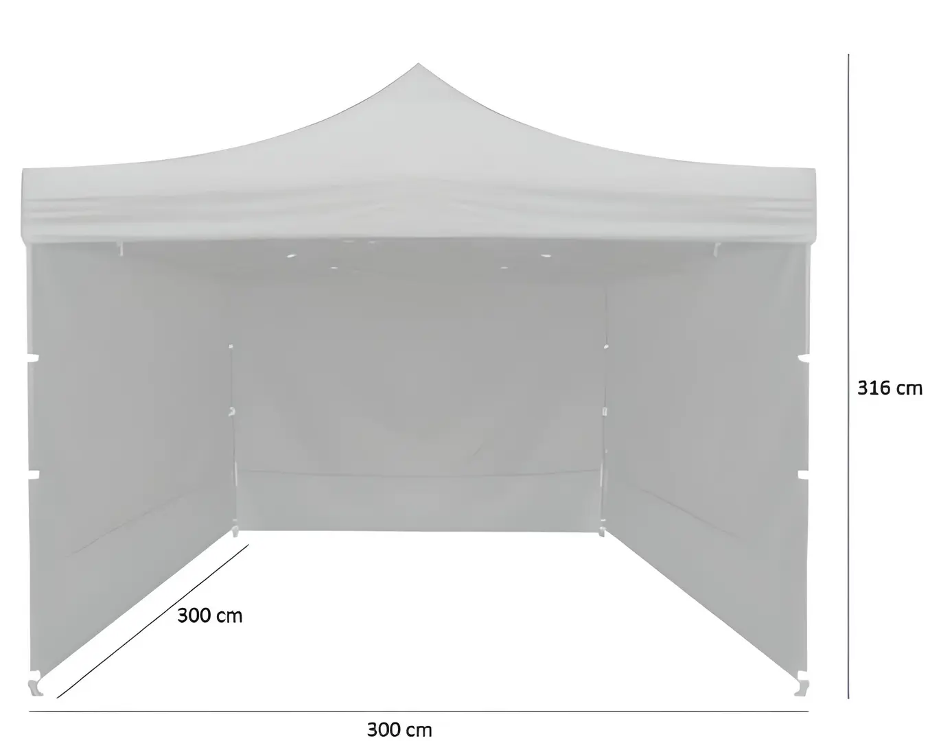 Pavilion de gradina Procart NAM7465 3x3 m (White)