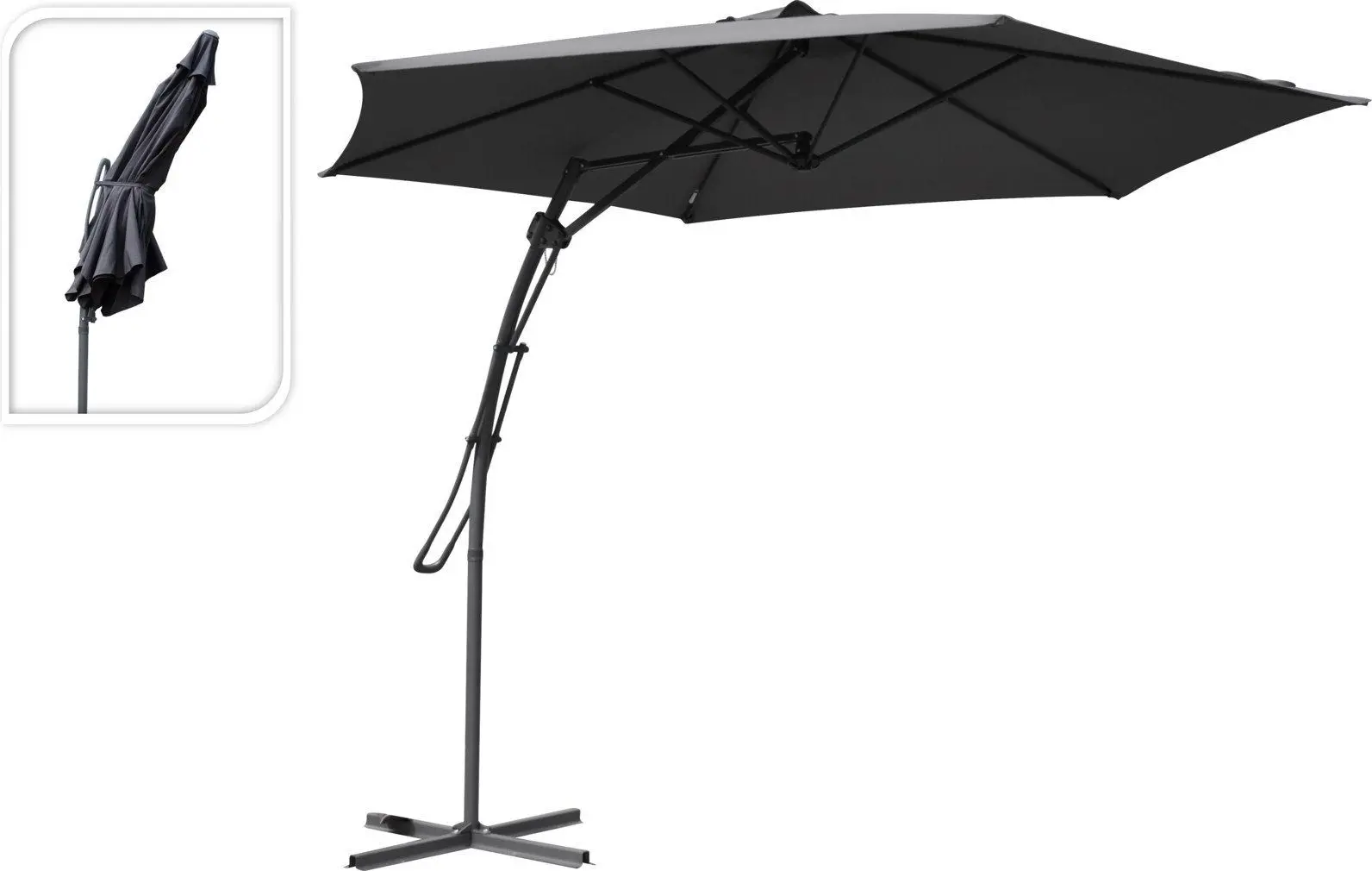 Umbrela pentru terasa ProGarden 33872 3m (Darck Grey)