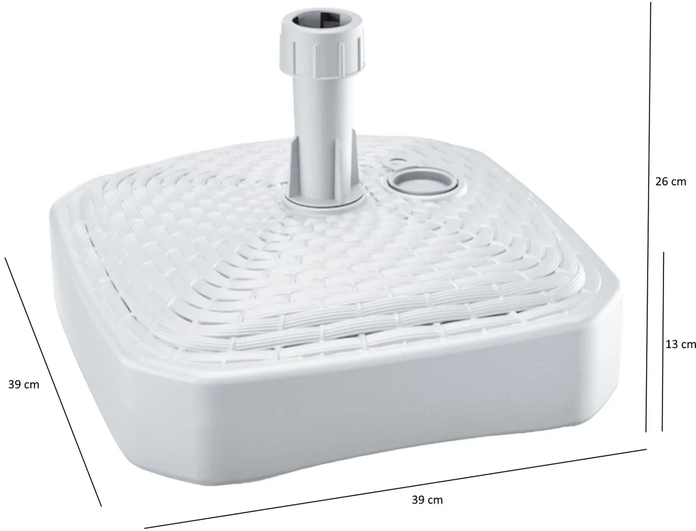 Suport pentru umbrela Prosperplast 977942 (White) - 3