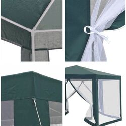 Pavilion de gradina Tempo Kondela Ringe Typ 1 (Green/White) Thumb