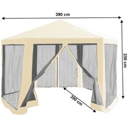 Садовый павильон Tempo Kondela Ringe Typ 2 (Beige/Black) Thumb