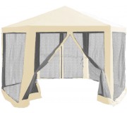 Pavilion de grădină Tempo Kondela Ringe Typ 2 (Beige/Black)