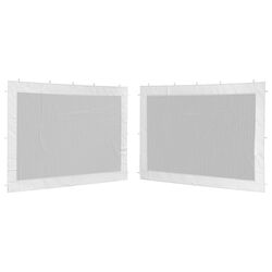 Perete lateral pentru pavilion de gradina VidaXL 45121 (White/Black)