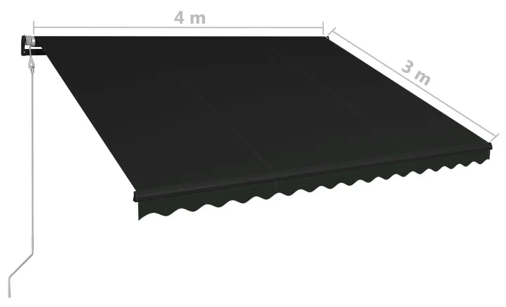 Маркиза автоматическая VidaXL 3051251 (Anthracite) - 5