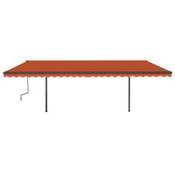 Маркиза автоматическая VidaXL 3070210 (Orange/Brown) Thumb