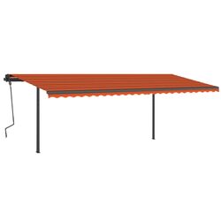 Маркиза автоматическая VidaXL 3070210 (Orange/Brown) Thumb