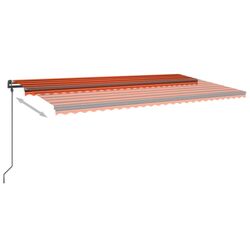 Маркиза автоматическая VidaXL 3070210 (Orange/Brown) Thumb