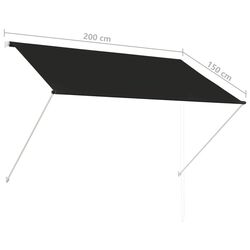 Маркиза VidaXL 143759 (Anthracite) Thumb