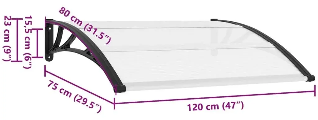 Copertina VidaXL 144813 (Black)