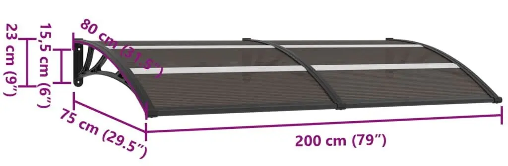 Маркиза VidaXL 144825 (Black)