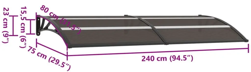 Copertina VidaXL 144826 (Black)