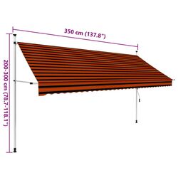 Copertina VidaXL 145839 (Orange/Brown) Thumb