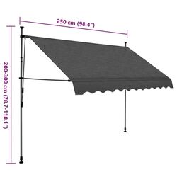 Copertina VidaXL 145865 (Anthracite) Thumb