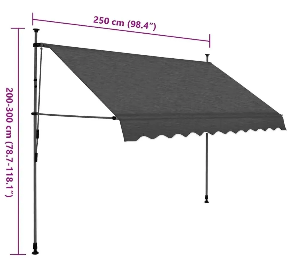 Copertina VidaXL 145865 (Anthracite) - 7