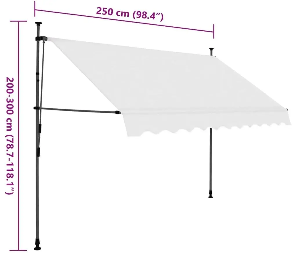 Маркиза VidaXL 145872 (Cream)