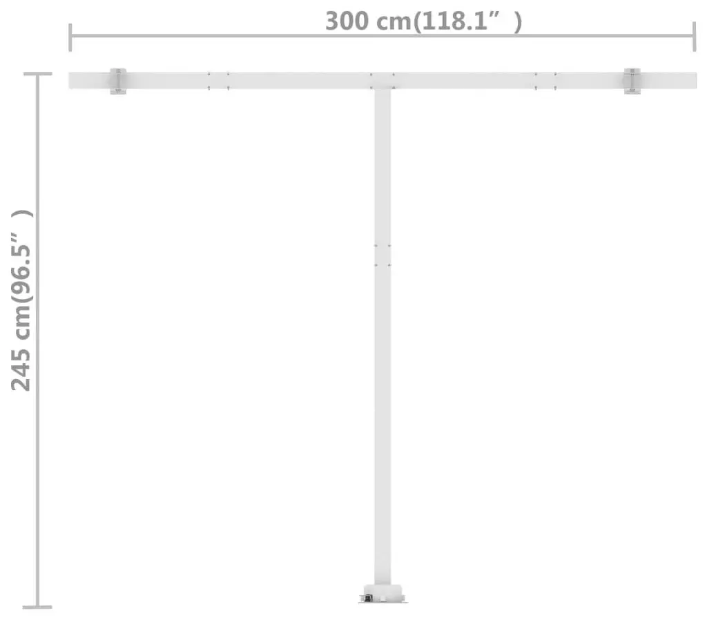 Маркиза VidaXL 3069497 (Cream) - 9