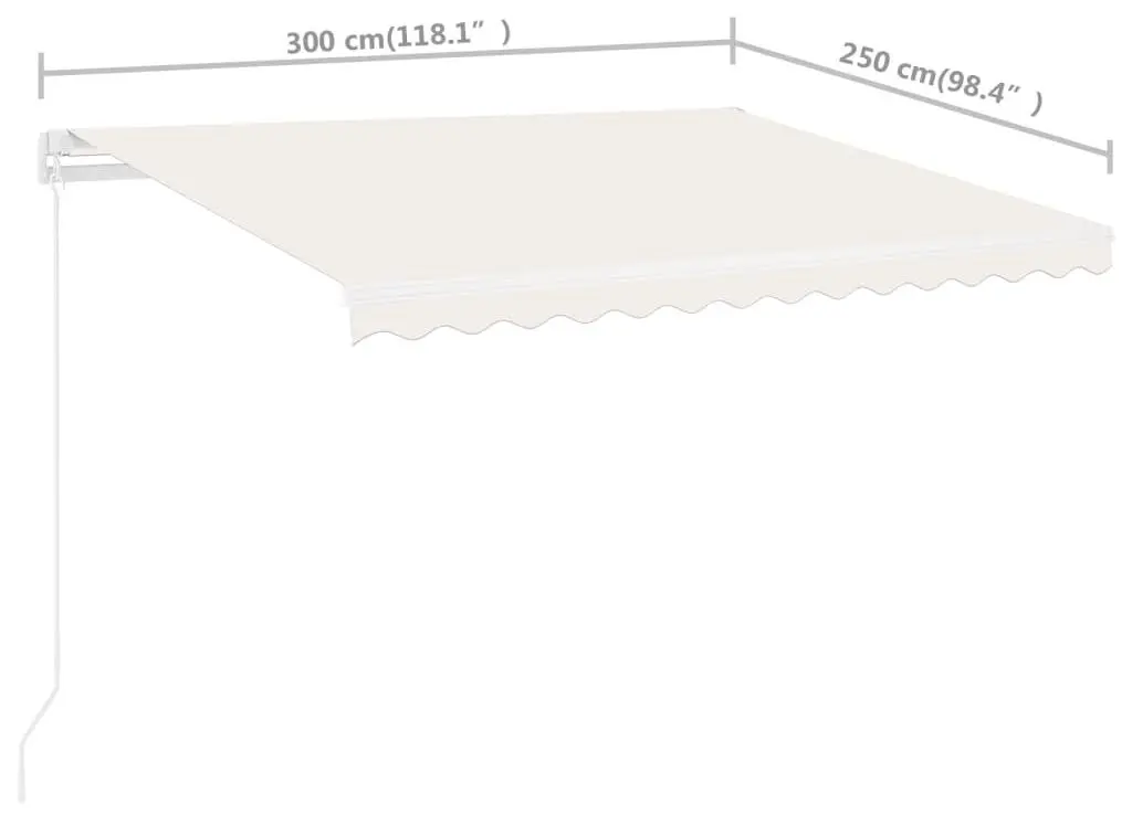 Маркиза VidaXL 3069497 (Cream) - 10