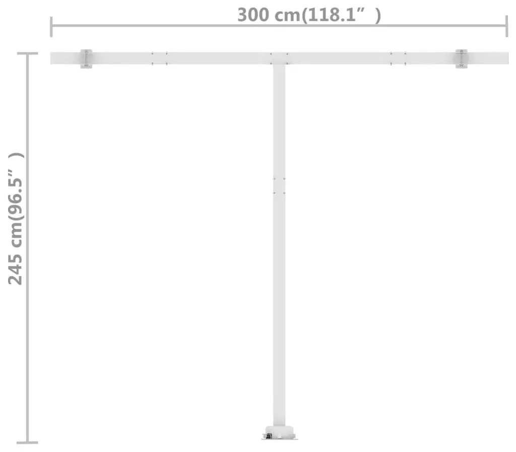 Маркиза VidaXL 3069499 (Anthracite) - 9