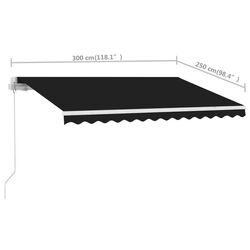 Маркиза VidaXL 3069499 (Anthracite) Thumb