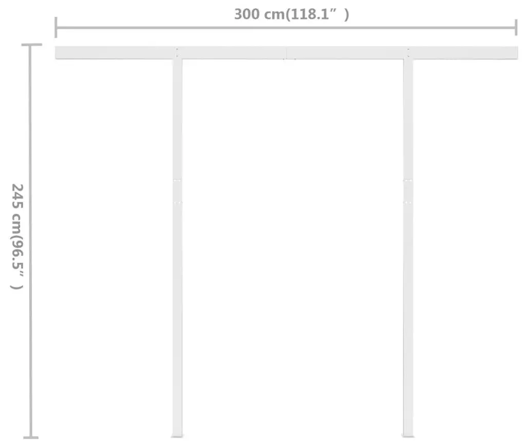 Маркиза VidaXL 3069899 (Anthracite) - 10