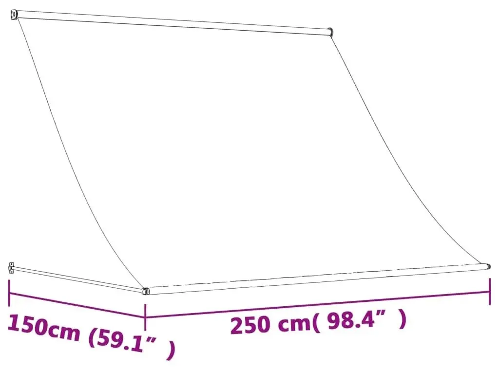 Маркиза VidaXL 368753 (Anthracite)