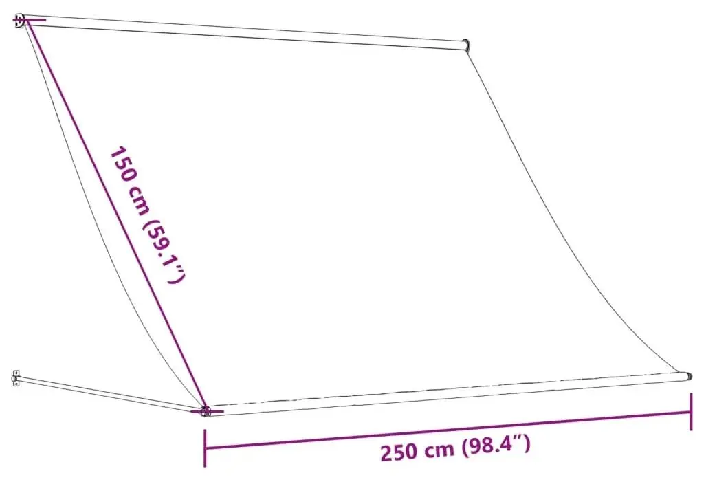 Маркиза VidaXL 368760 (Cream)