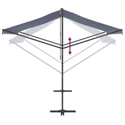 Маркиза VidaXL 368931 (Blue/White) Thumb