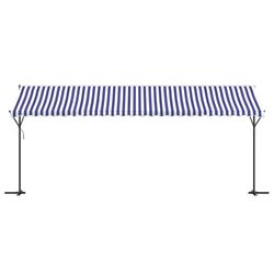 Маркиза VidaXL 368934 (Blue/White) Thumb
