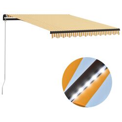 Маркиза VidaXL LED 3055222 (Yellow/White) Thumb
